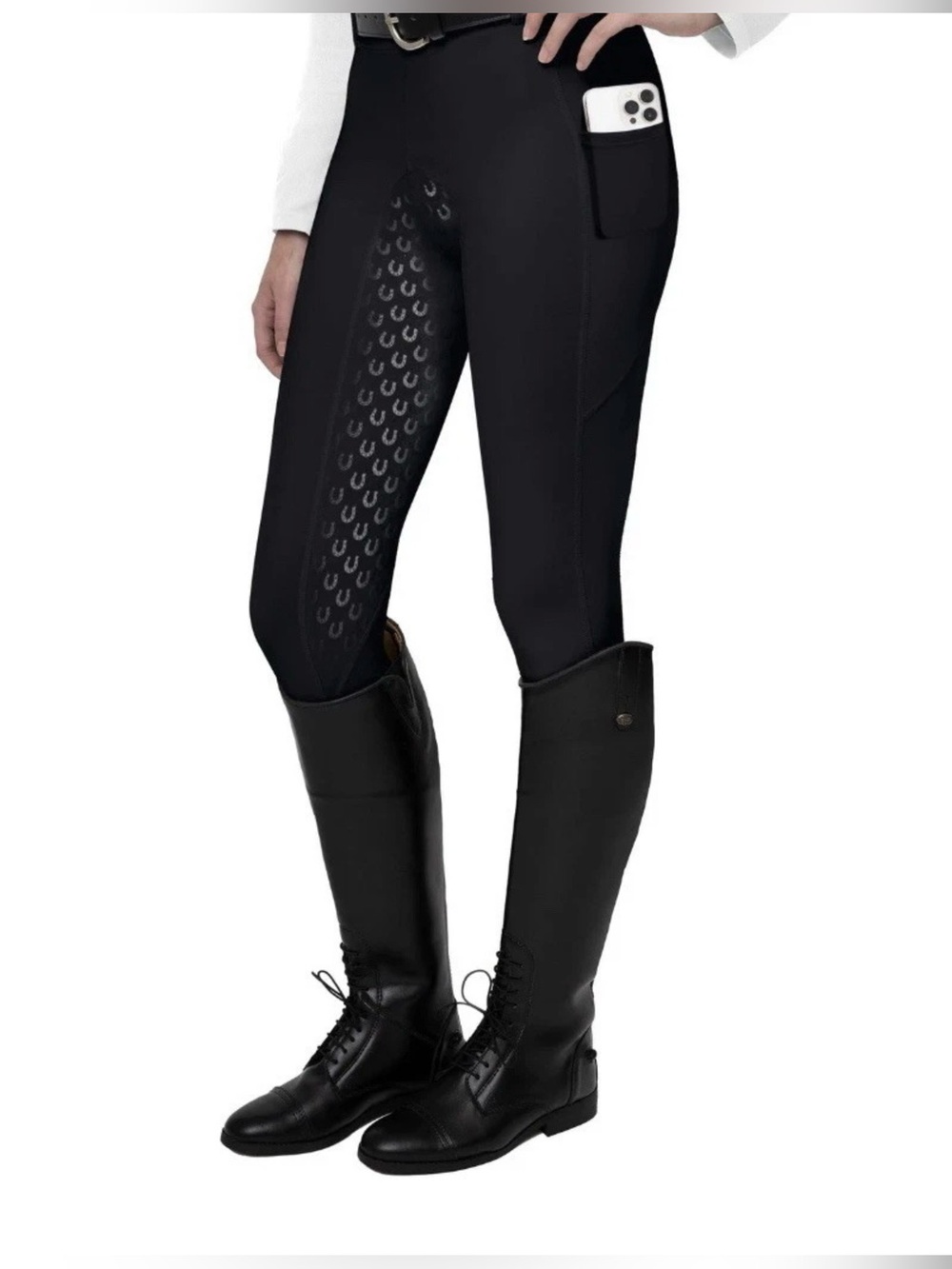 FitsT4 Sports Women's Full Seat Riding Tights Active Silicon Grip Horse Ridin...